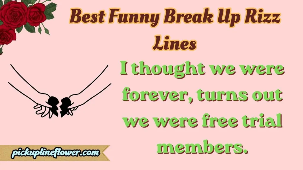 Best Funny Break Up Rizz Lines
