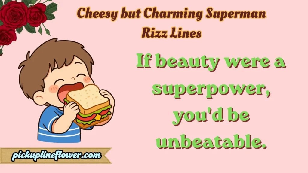Cheesy but Charming Superman Rizz Lines